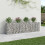 VidaXL vidaXL Gabion Raised Bed 2 pcs Silver 1