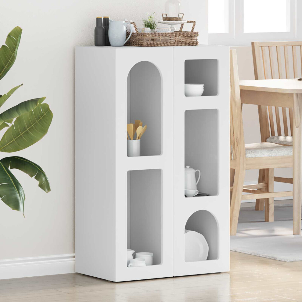 Vidaxl Sideboard 59 X 35 X 100.5 Cm Engineered Wood White