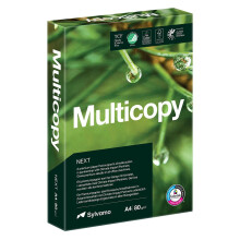 Multicopy Next A4 Printer Paper, 500 Sheets, 80gsm Ream, ColorLok Technology, Carbon Neutral, Multiple Eco‑Certificatons, for Inkj