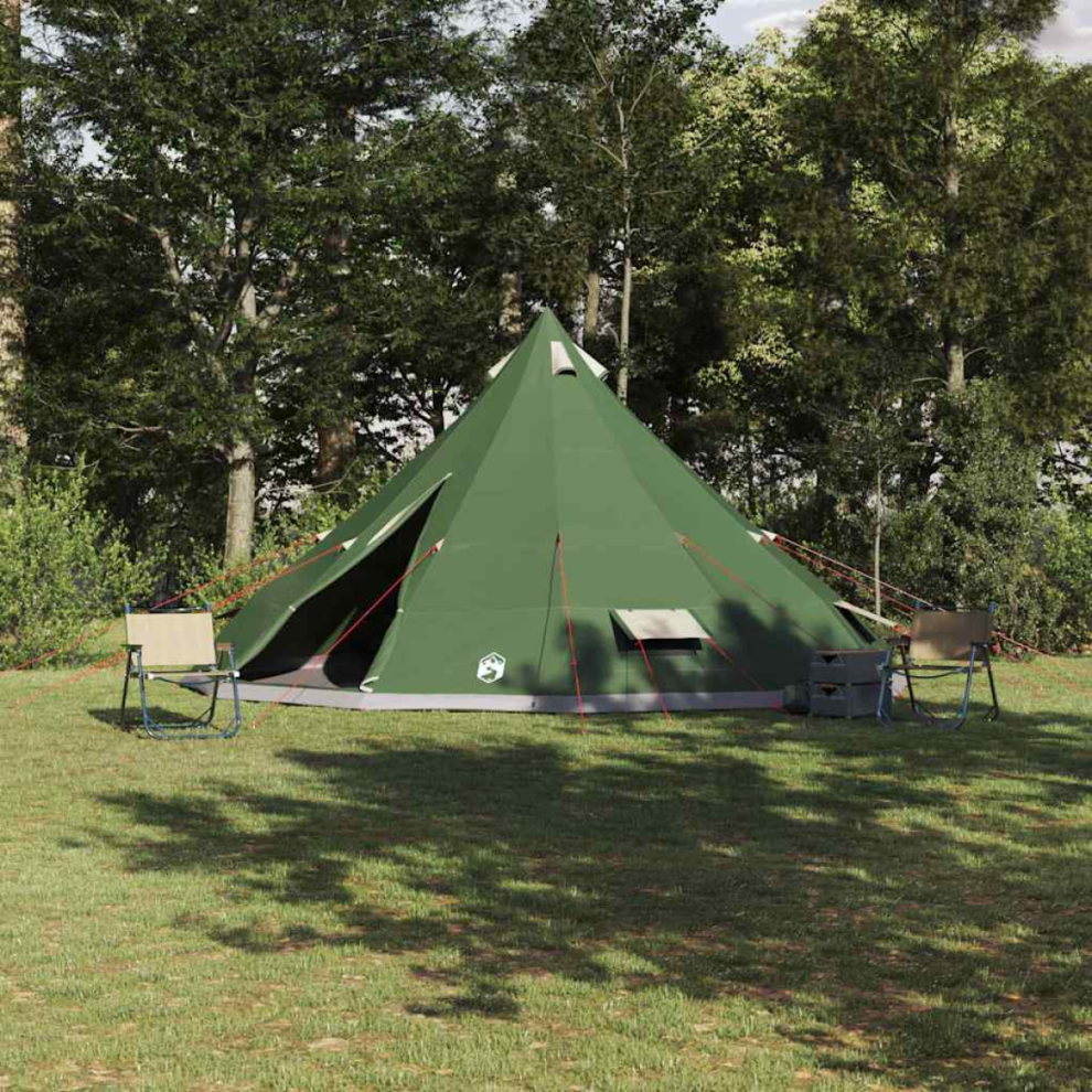 Vidaxl Tipi Tent With Roof 560 X 560 X 300 Cm Taffeta Green