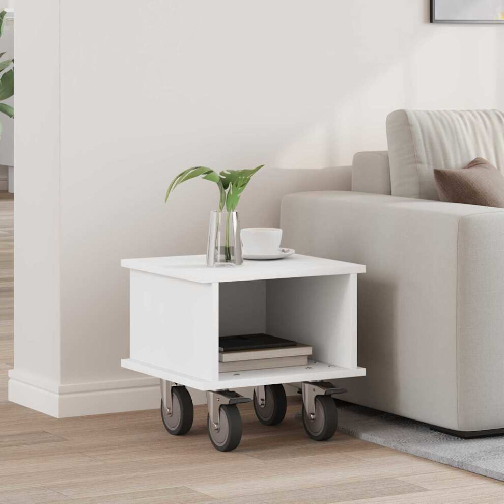 Vidaxl Tv Stand White 37 X 35 X 35 Cm Engineered Wood