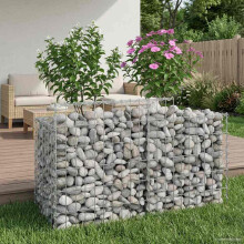 vidaXL Gabion Raised Bed Silver
