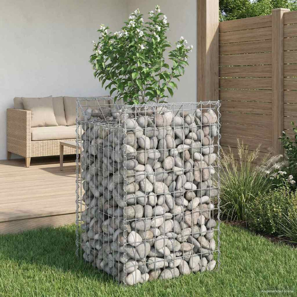 Vidaxl Gabion Raised Bed Silver