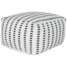 Pouffe GAJAN Fabric White