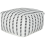 Beliani Pouffe GAJAN Fabric White 1