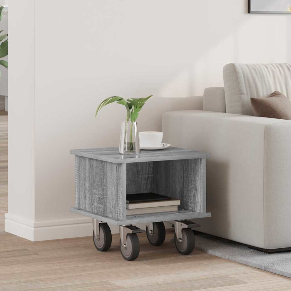 Vidaxl Tv Stand Grey Sonoma 37 X 35 X 35 Cm Engineered Wood