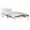 VidaXL vidaXL Bed Frame with Headboard White 90 x 190 cm Solid Pine Wood 2