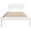 VidaXL vidaXL Bed Frame with Headboard White 90 x 190 cm Solid Pine Wood 5