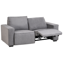 Electric Recliner Sofa 2 Seater NUKARI Fabric Grey