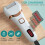 Electric Foot File - 2 Speeds - 3 Replacement Rollers - Waterproof - Pedicure 4