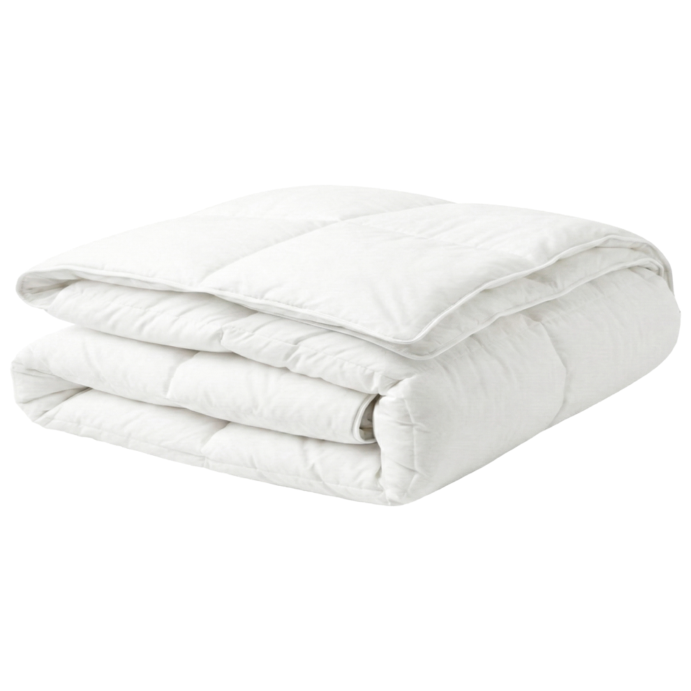 Beliani Double-Layered Duvet Duck Feathers And Down 4.5 Tog + 4.5 Tog All-Year Serrato 220 X 240 Cm