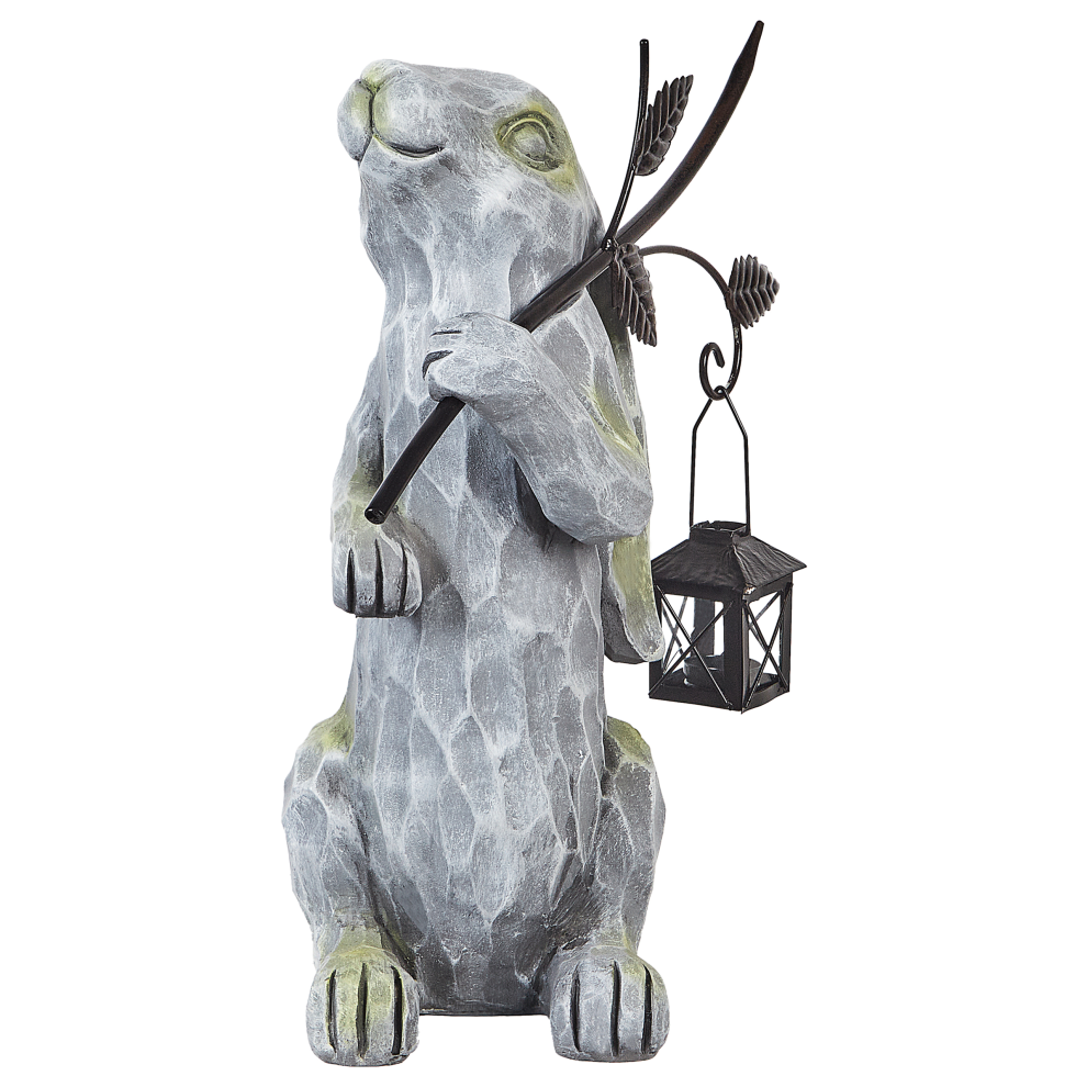 Beliani Garden Figurine Nolay Grey