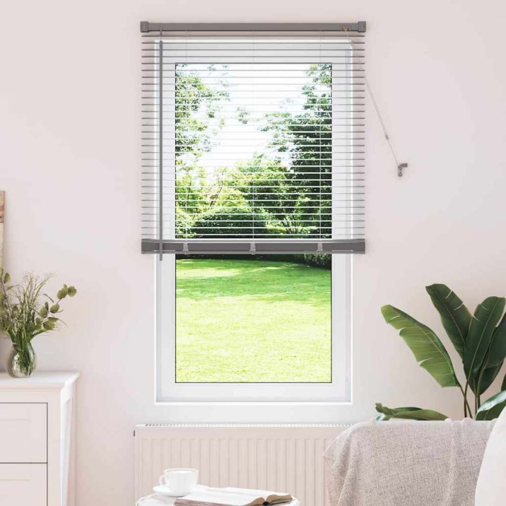 Vidaxl Venetian Blinds Height Adjustable Silver 175 X 75 Cm Aluminium