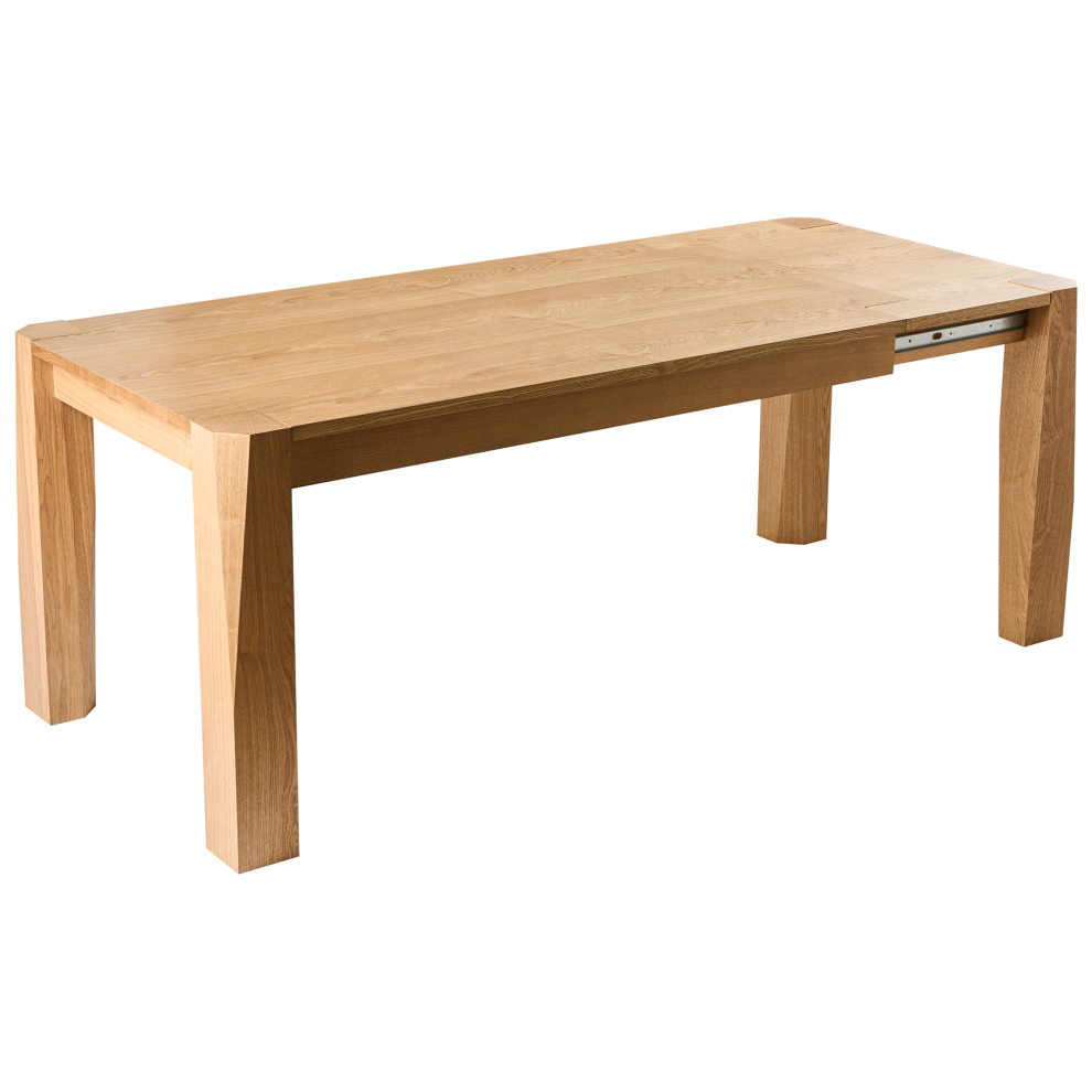 Beliani Extending Dining Table Mission Ash Wood 160/200 Cm 90 Cm Light