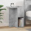 VidaXL vidaXL End Table Concrete Grey 35 x 40 x 55 cm Engineered Wood 1