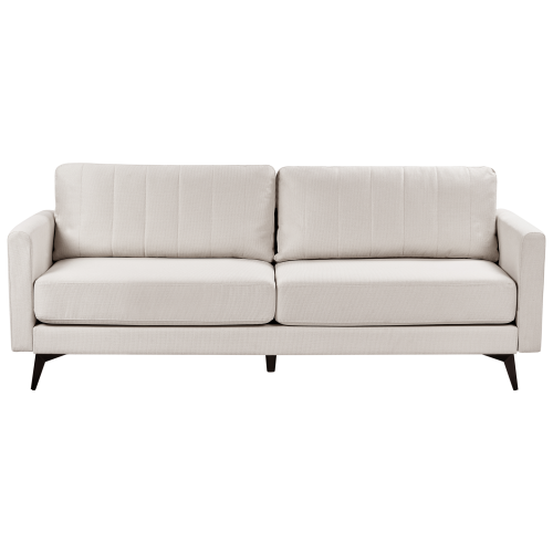 Beliani Sofa 3 Seater MALA Fabric Light Beige