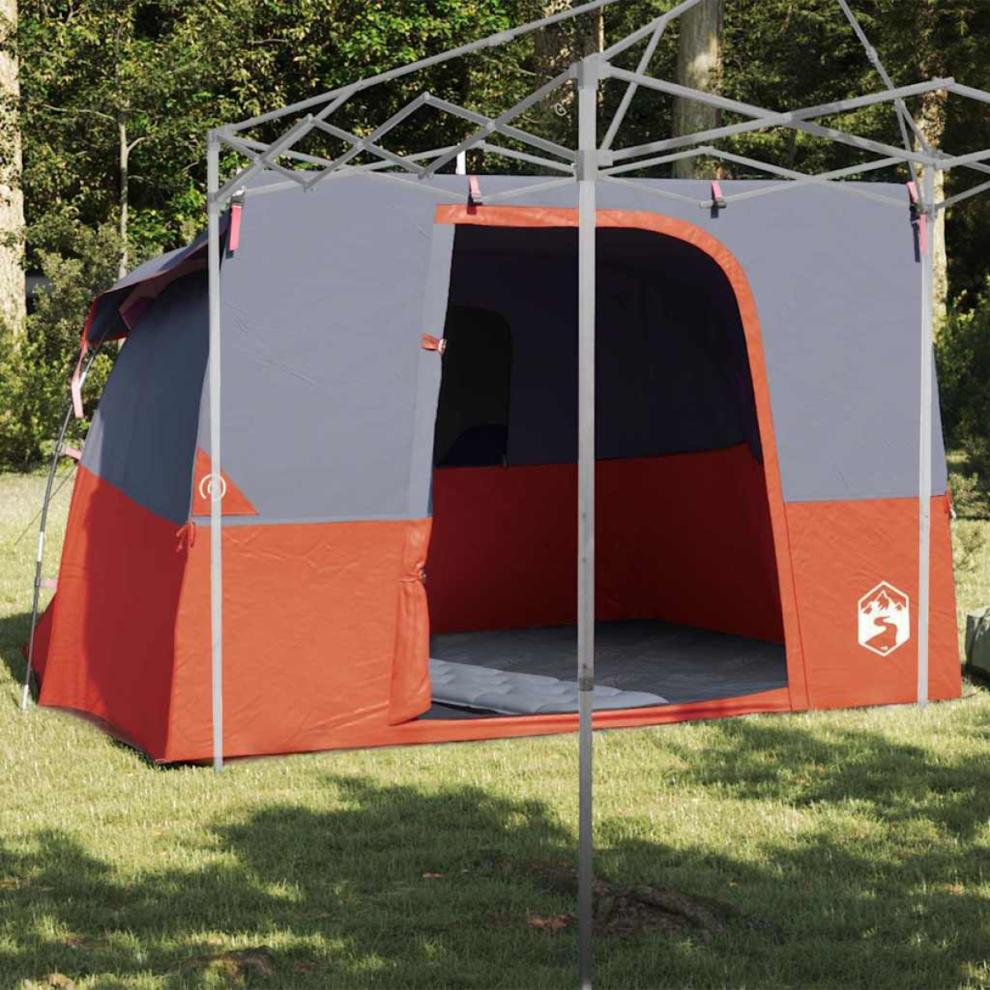 Vidaxl Inner Tent With Roof Grey And Orange 280 X 220 X 176 Cm Taffeta