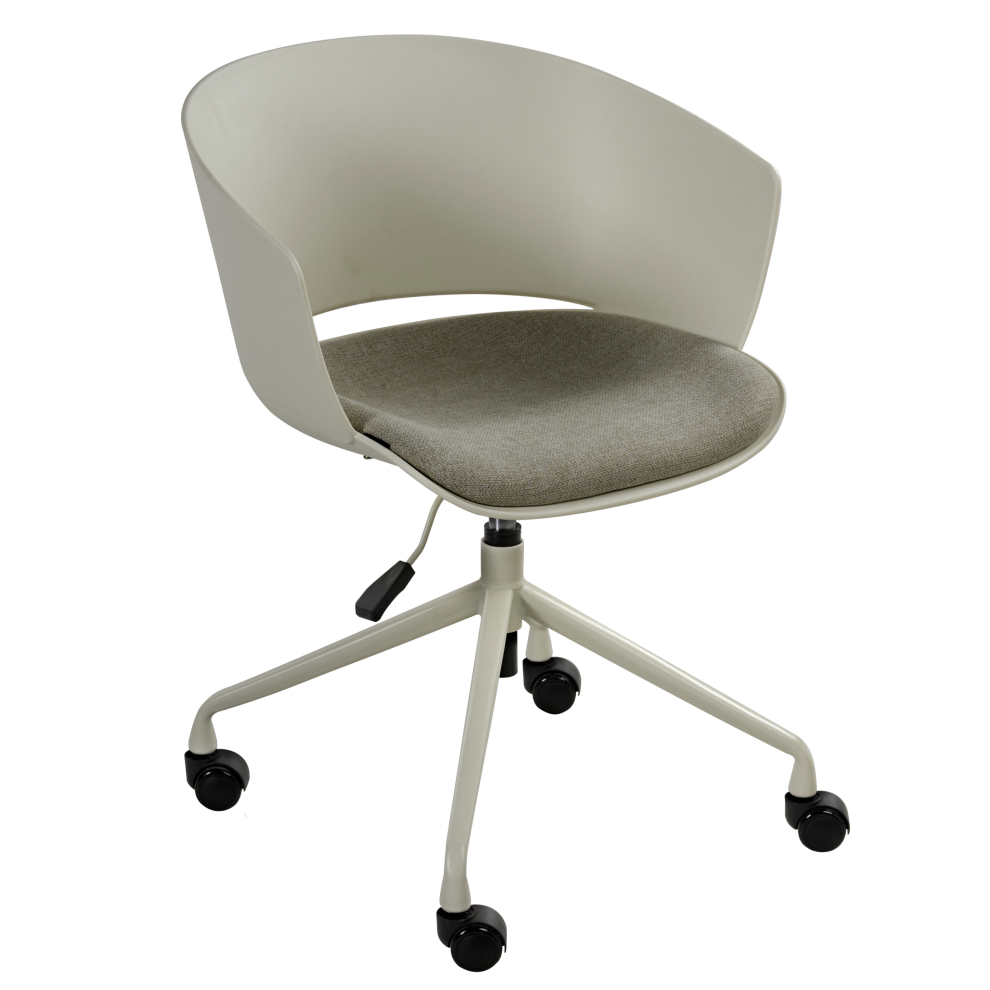 Beliani Office Chair Gleeful Fabric Green
