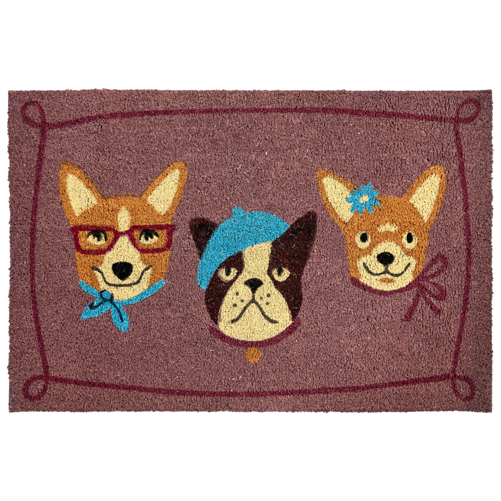 Beliani Doormat Bababu Multicolour 60 X 90 Cm Dog Coir