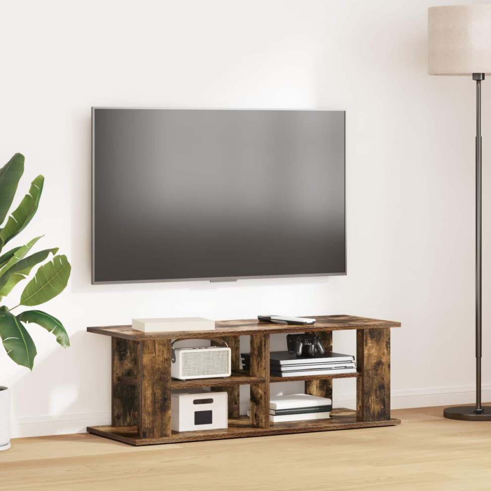 Vidaxl Tv Stand Smoked Oak 96 X 35 X 33.5 Cm