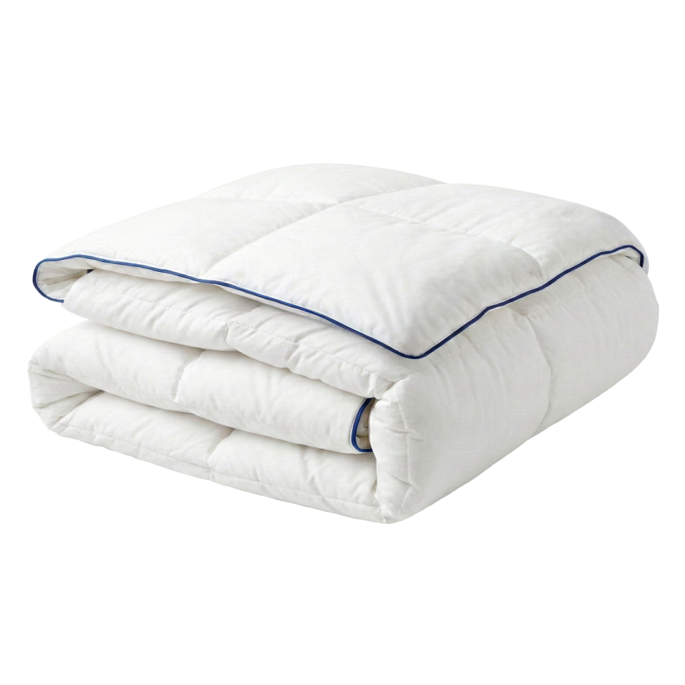 Beliani Duvet Duck Feathers And Down 6 Tog Light Warm Cervino 150 X 200 Cm