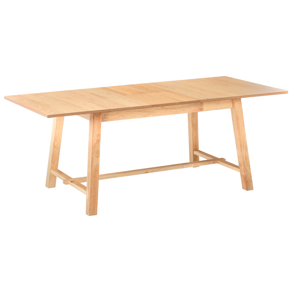 Beliani Extending Dining Table Barnes Ash Wood 160/200 Cm 90 Cm Light