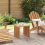 VidaXL vidaXL Garden Side Table Brown 45 x 42.5 x 45 cm Solid Teak Wood 1