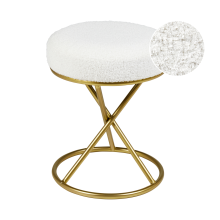 Footstool PRESHO Boucle Off-White