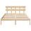 VidaXL vidaXL Bed Frame with Headboard Brown 140 x 200 cm Solid Pine wood 4