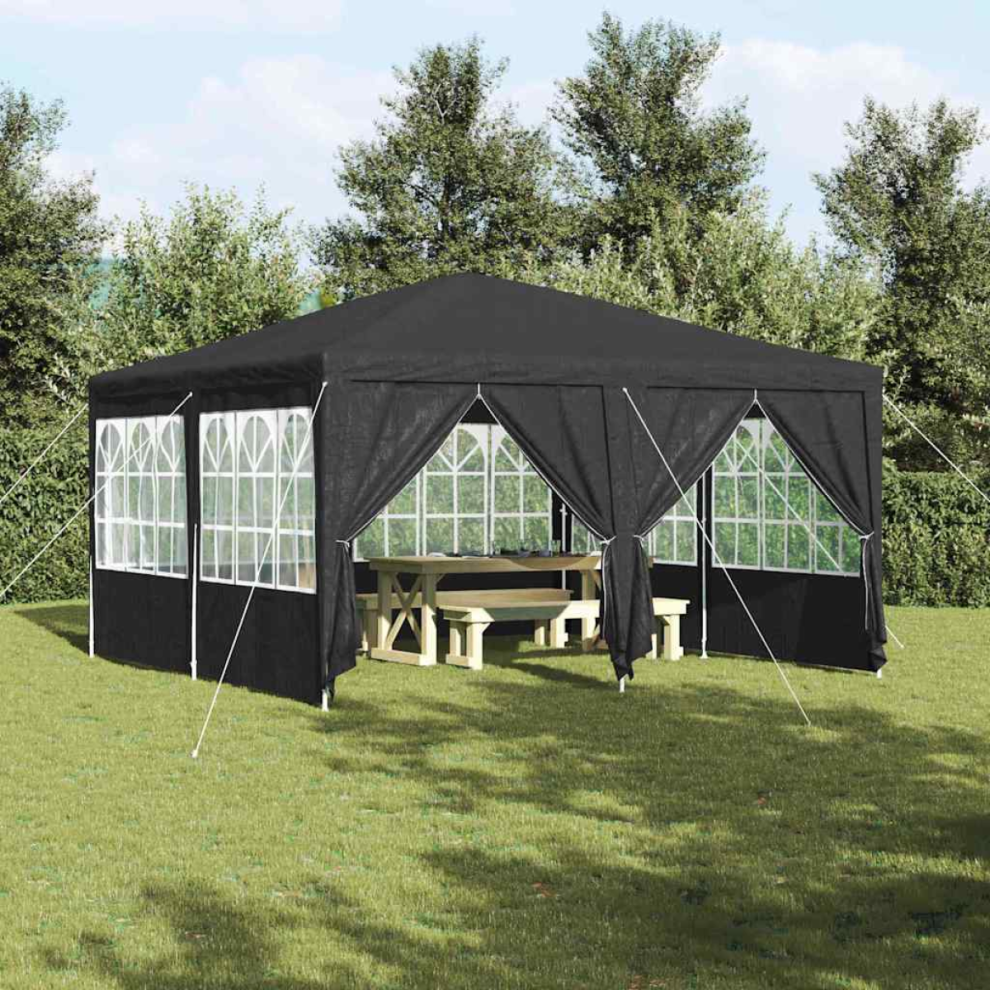 Vidaxl Party Tent Anthracite 400 X 400 X 266 Cm Polyethylene