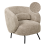 Beliani Armchair MAKELA Boucle Taupe 1
