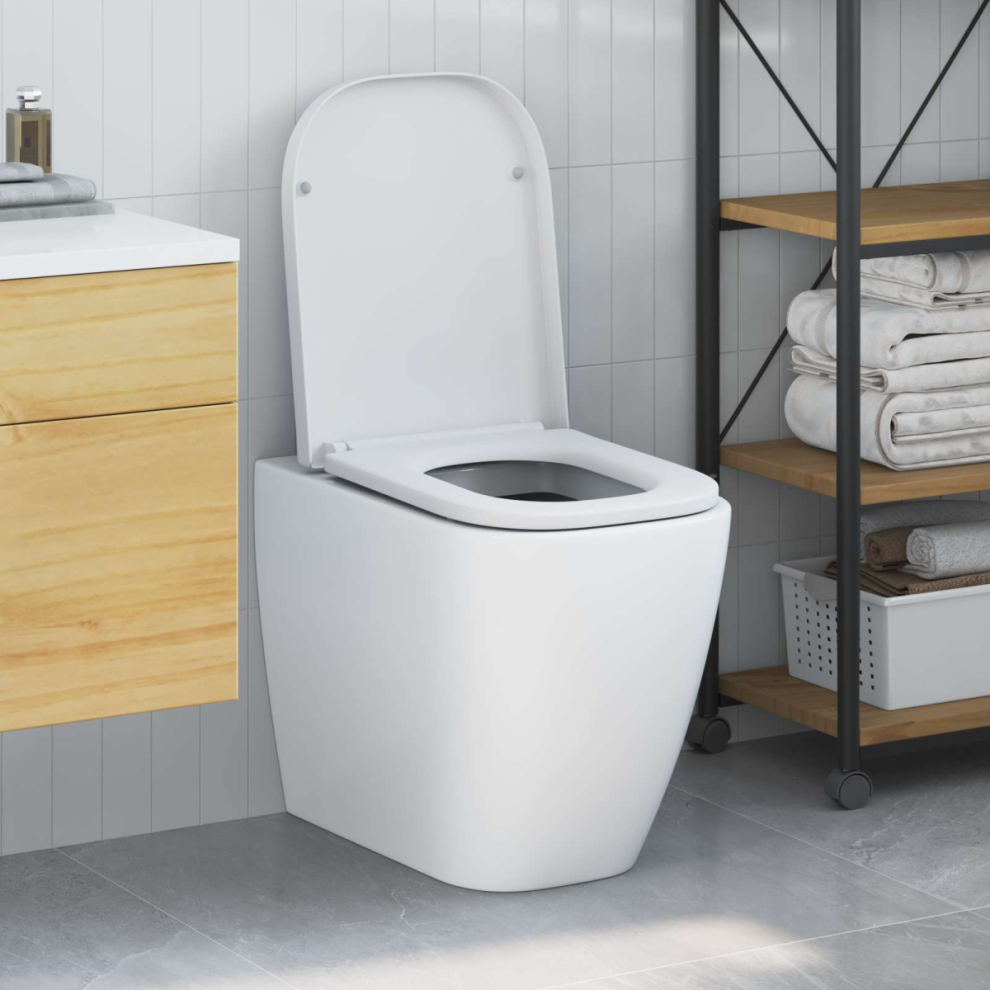 Vidaxl Toilet Seat White 47.5 X 35 X 3.6 Cm Duroplast
