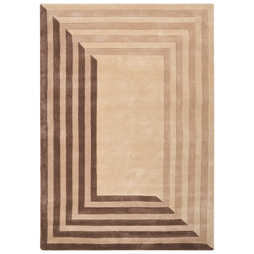 Beliani Rug Sarai 160 X 230 Cm Viscose Beige