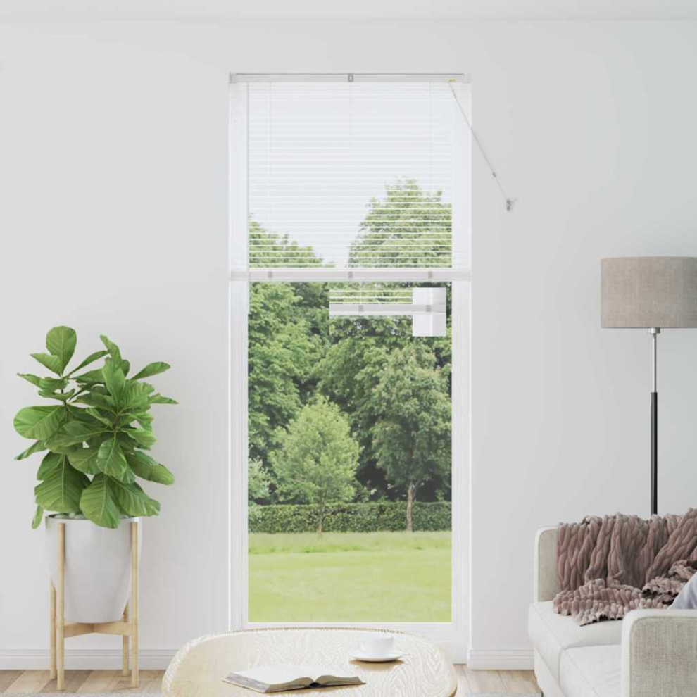 Vidaxl Venetian Blinds Height Adjustable White 220 X 85 Cm Aluminium