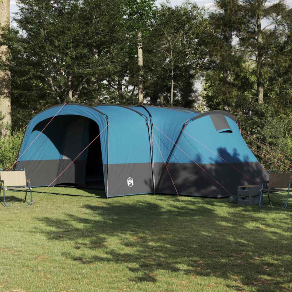 Vidaxl Family Tent 12-Person Blue And Grey 760 X 645 X 230 Cm