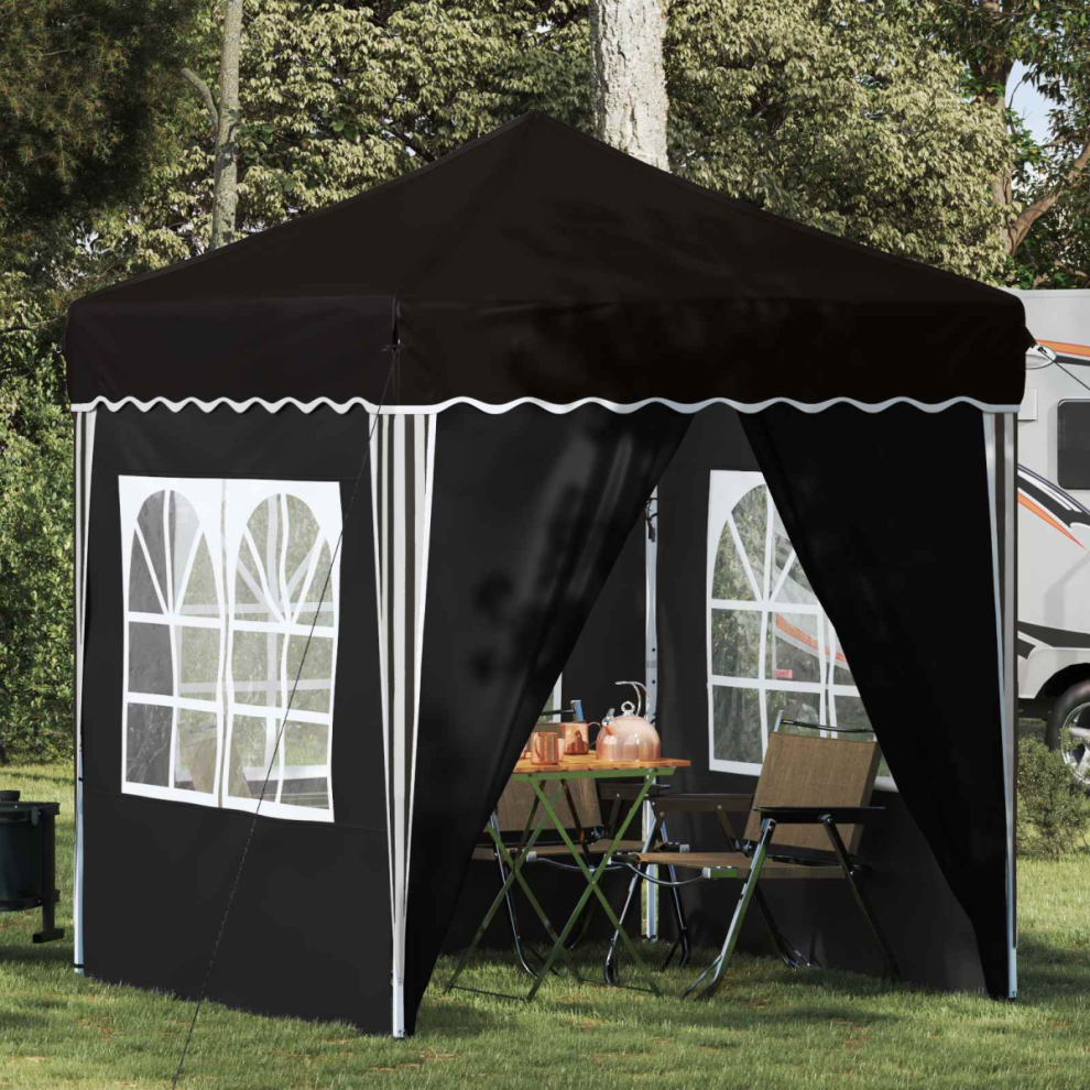 Vidaxl Pop-Up Party Tent Black 195 X 195 X 245 Cm Oxford Fabric