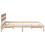 VidaXL vidaXL Bed Frame with Headboard Brown 150 x 200 cm Solid Pine wood 5