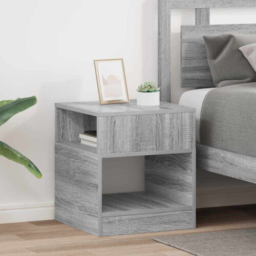 VidaXL vidaXL End Table 2 pcs Grey Sonoma 40.5 x 40 x 45 cm Engineered Wood