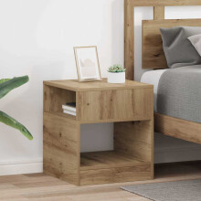 vidaXL End Table 2 pcs Artisan Oak 40.5 x 40 x 45 cm Engineered Wood