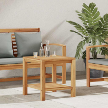 vidaXL Coffee Table with Storage Brown 45 x 45 x 45 cm Solid Teak Wood