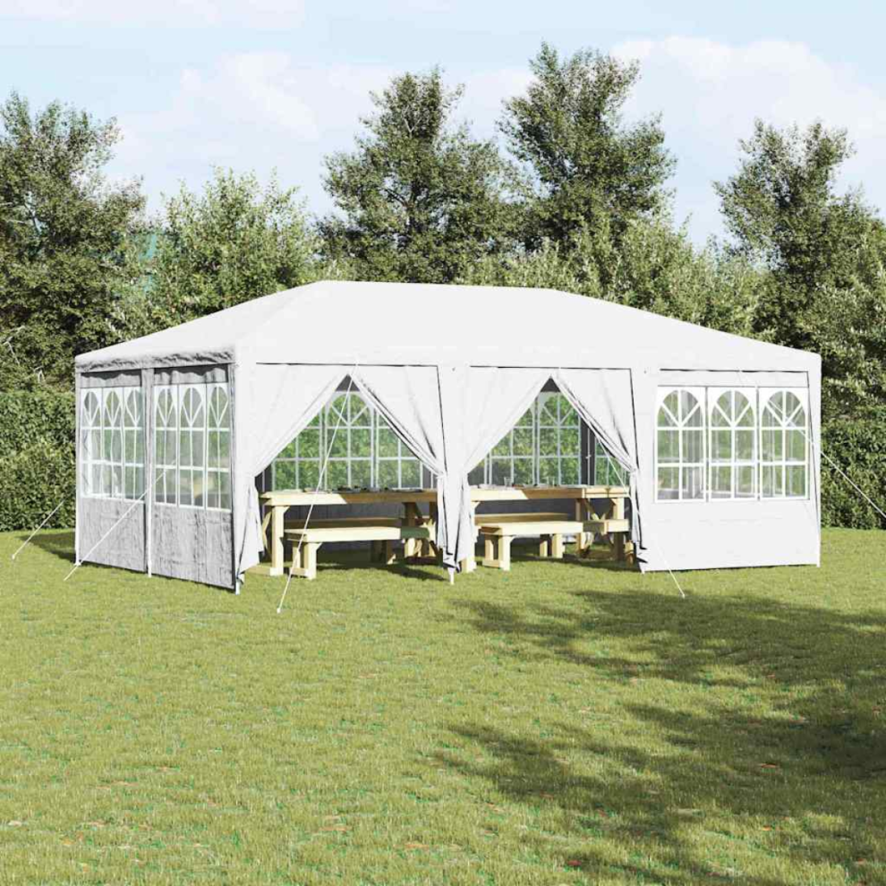 Vidaxl Party Tent White 600 X 400 X 266 Cm Polyethylene