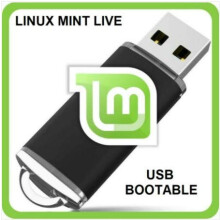 Linux MINT USB Bootable 64 bit Cinnamon Mate XCFE Live Operating System