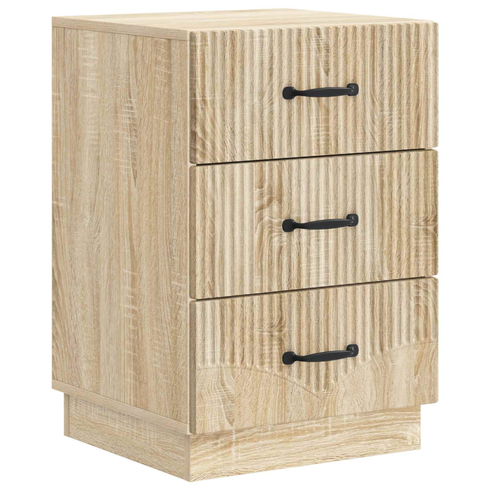 Vidaxl Bedside Cabinet Sonoma Oak 43 X 41 X 63.5 Cm Engineered Wood