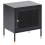 Beliani Bedside Table OSSETT Metal Black 1