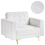 Beliani Armchair ABERDEEN Boucle Off-White 1