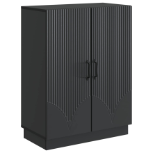 vidaXL Sideboard Black 66 x 34.5 x 87 cm Engineered Wood