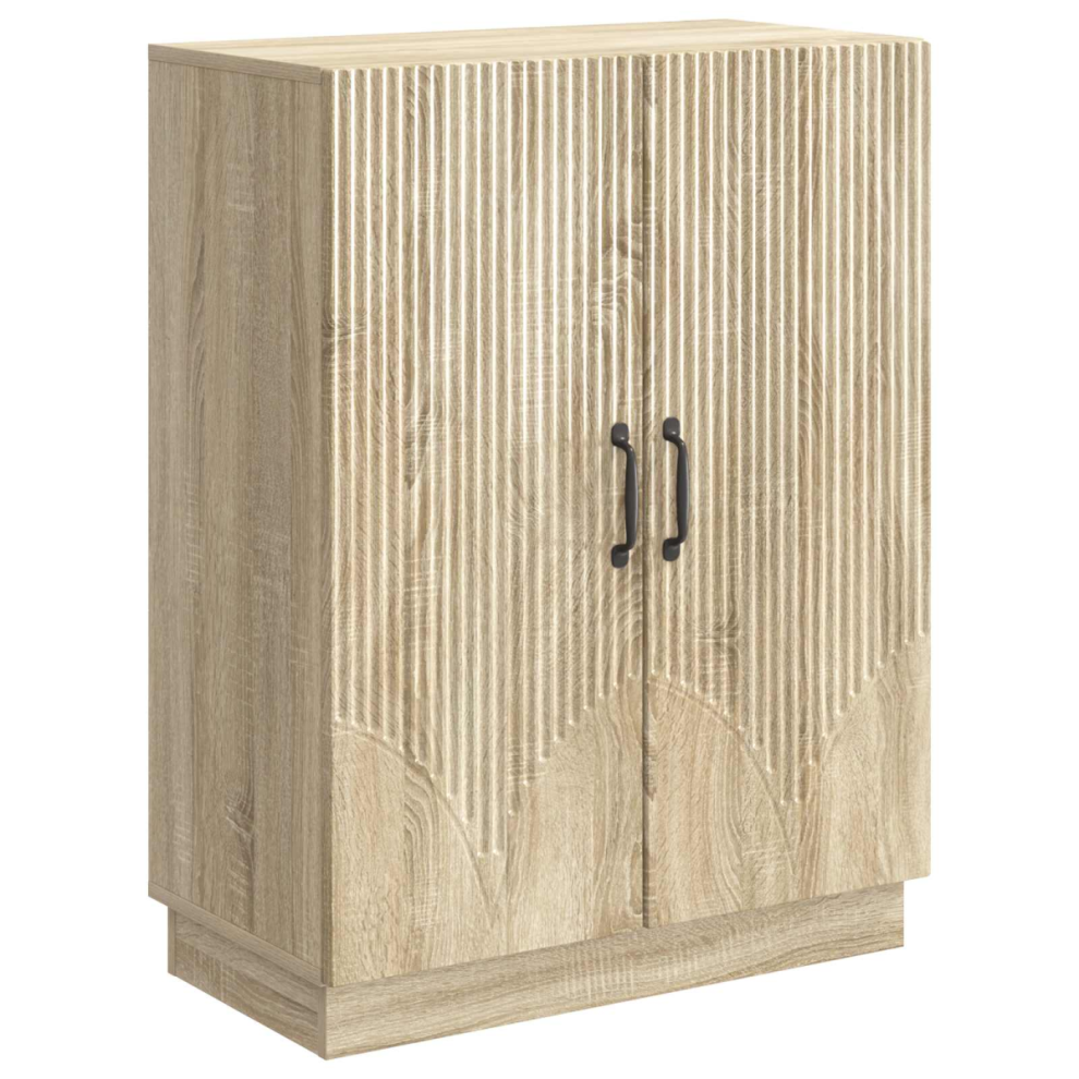 Vidaxl Sideboard Sonoma Oak 66 X 34.5 X 87 Cm Engineered Wood