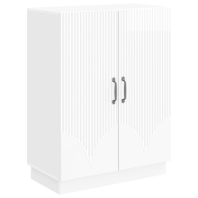vidaXL Sideboard High Gloss White 66 x 34.5 x 87 cm Engineered Wood