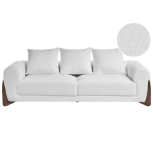 Sofa 3 Seater VINLIDEN Boucle White
