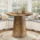 Tribesigns Tribesigns 80cm Round Dining Room Table for 2-4, Farmhouse Small Kitchen Dinner Table, Rustic Brown 1